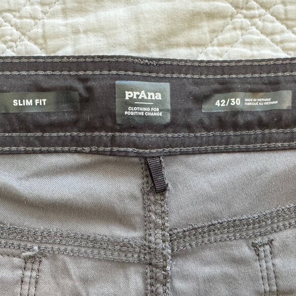 PRANA Men's 42x30 Slim Fit Hiking Pants - Picture 4 of 7